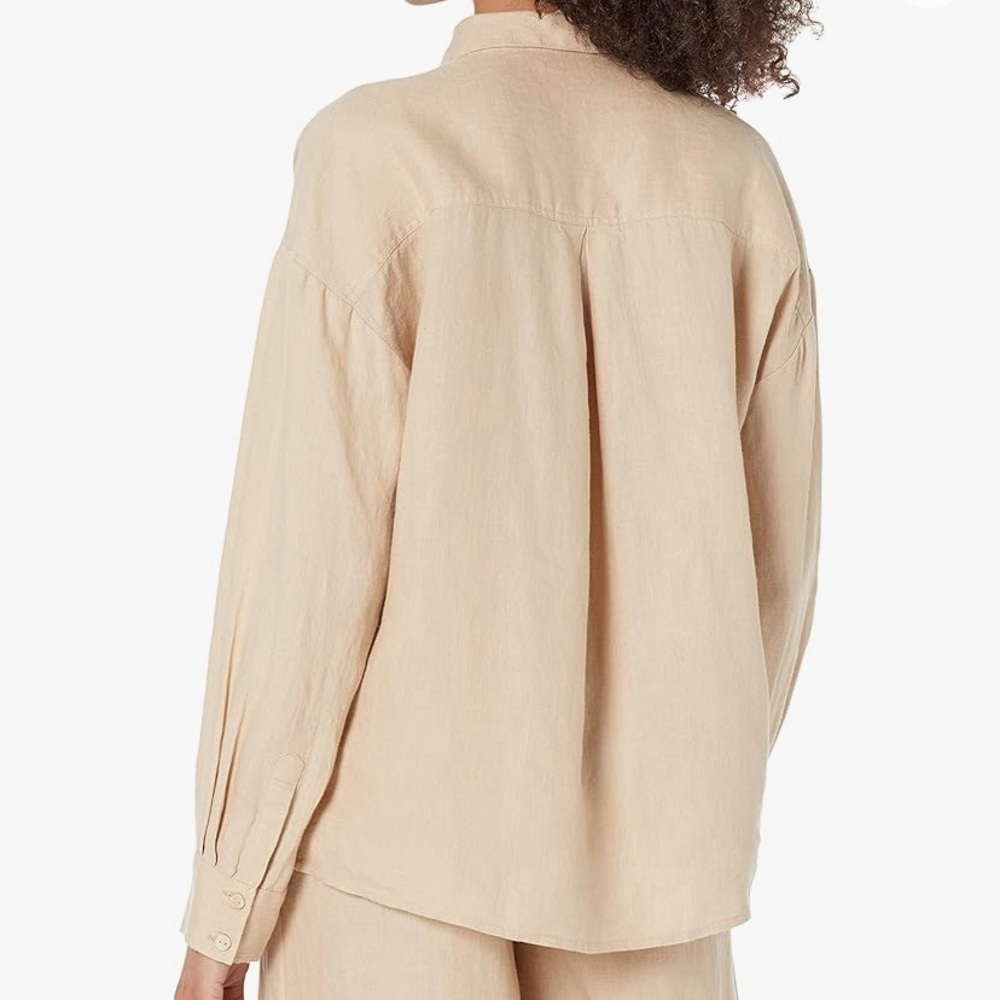 NWOT Loose-fit linen shirt - Picture 3 of 4